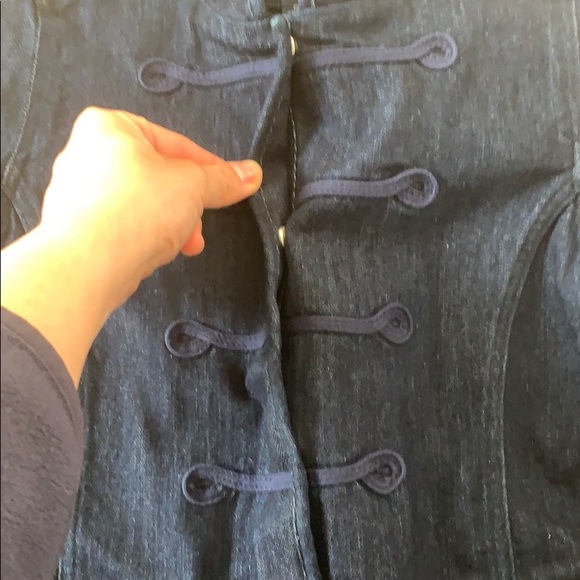 Gap Kids military style Jean jacket L (10) - Picture 3 of 6